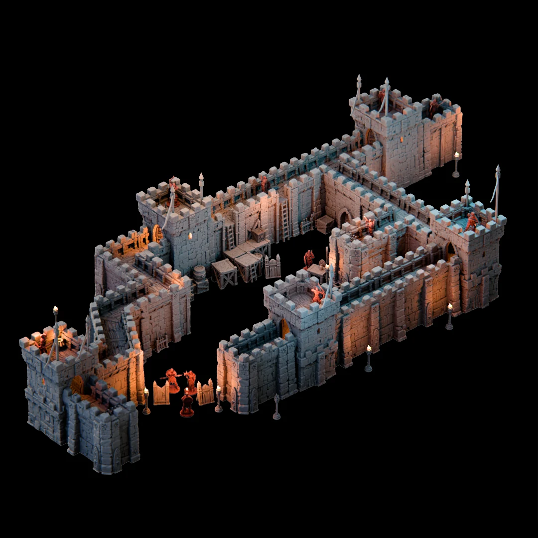 Guardia’s Walls & Defense Towers — official Kingdom of Guardia 2 render