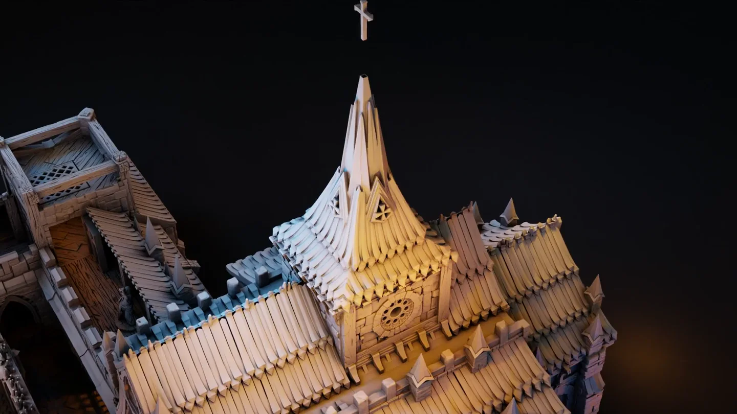 The cathedral — original studio animation