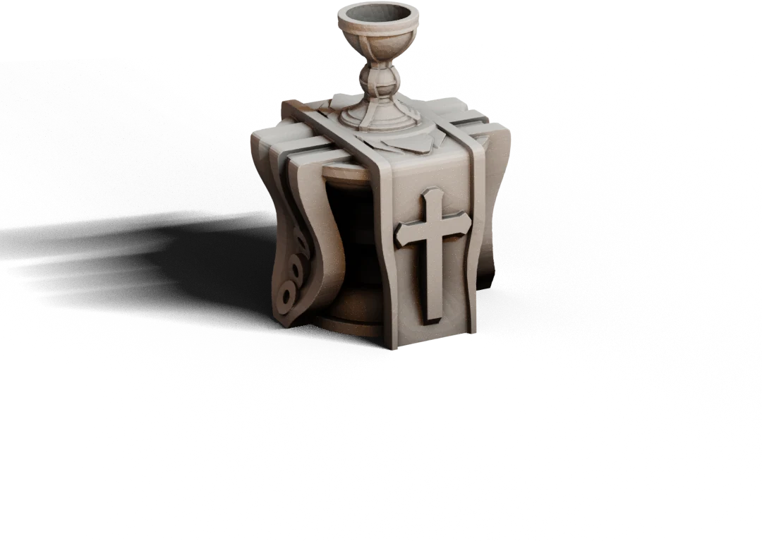The Holy Grail — original The Monastery product render