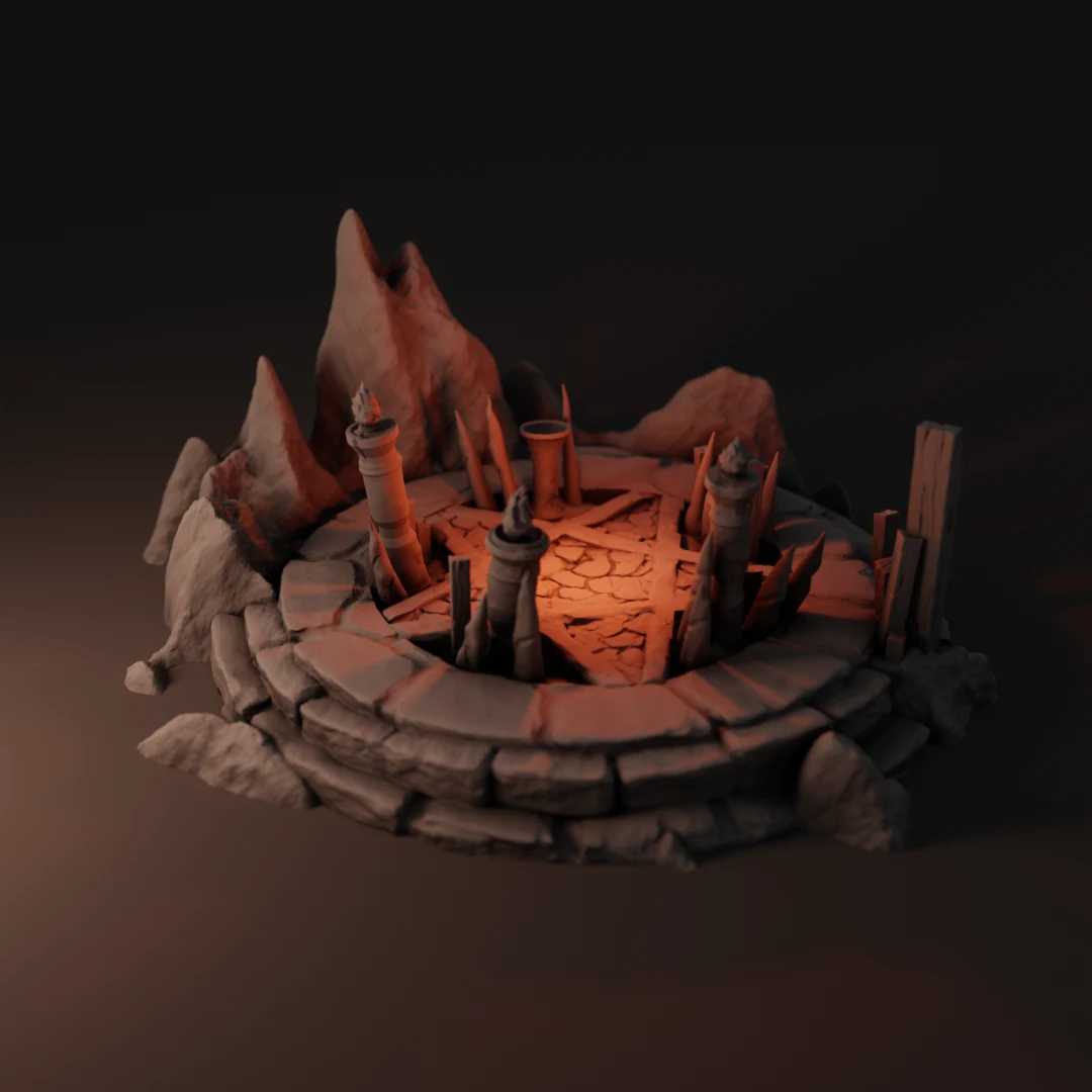 Summoning Grounds — original The Monastery product render