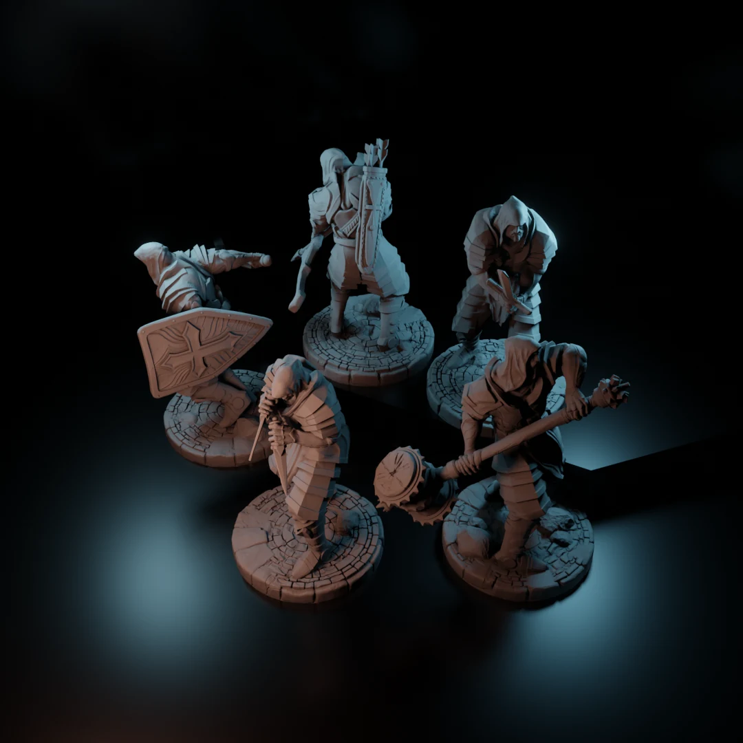 The Warrior Monks character group