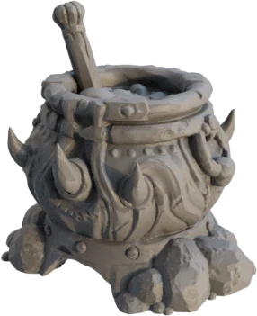 The Cauldron — original The Trolls product render