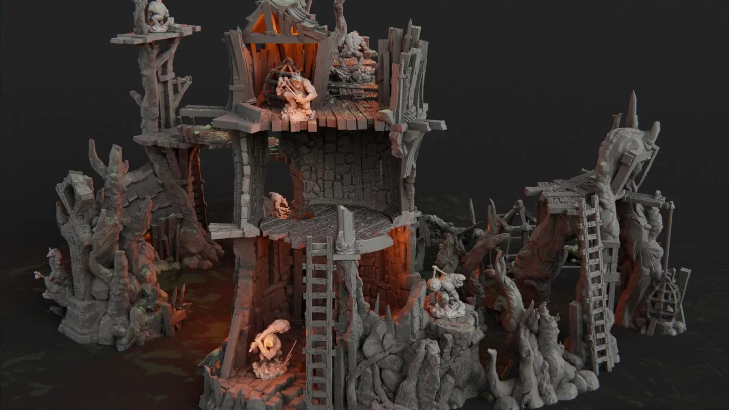 Inside the ruins — original studio animation