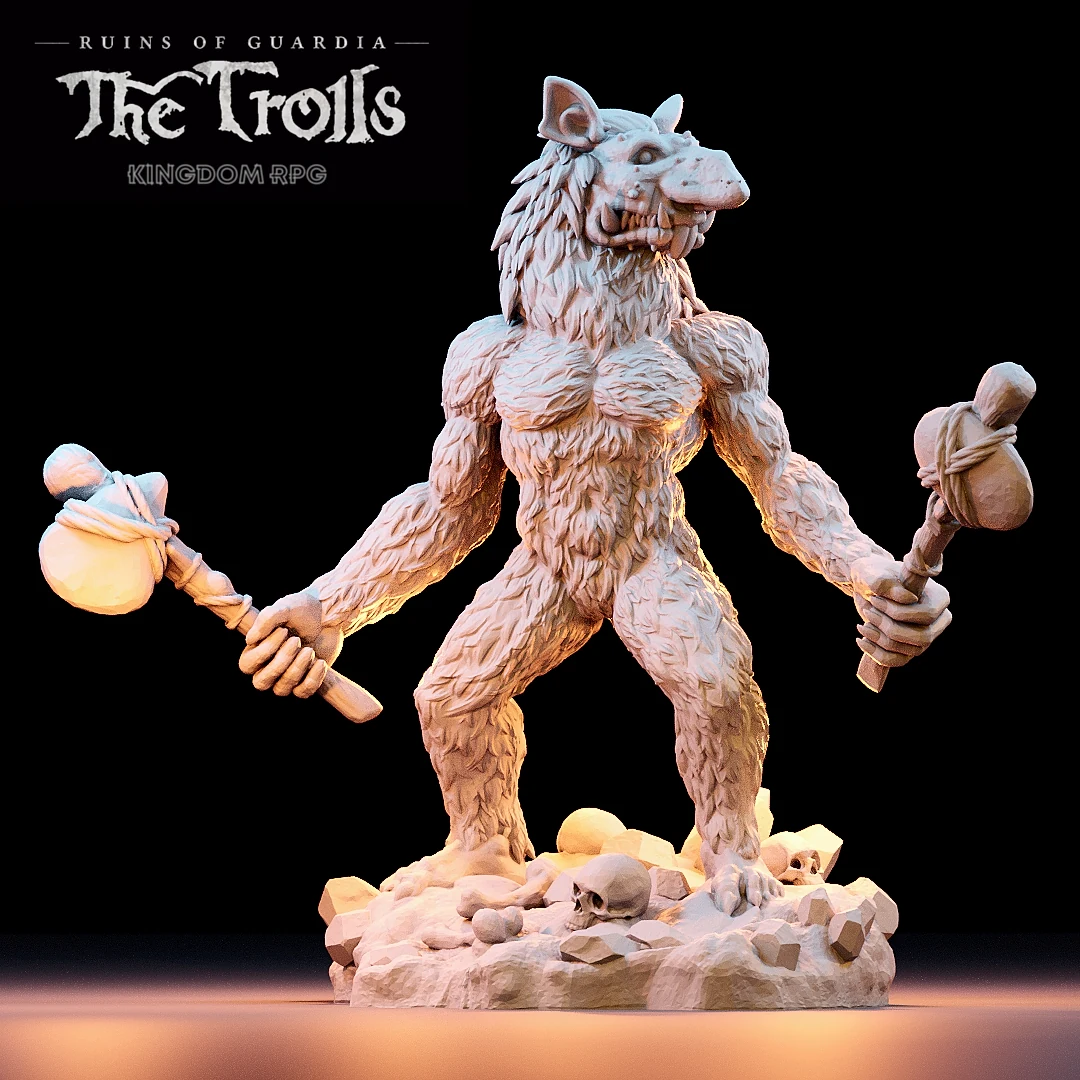 Rakash the Leader — original The Trolls product render