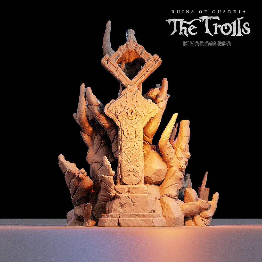 The Truth Shrine — original The Trolls product render
