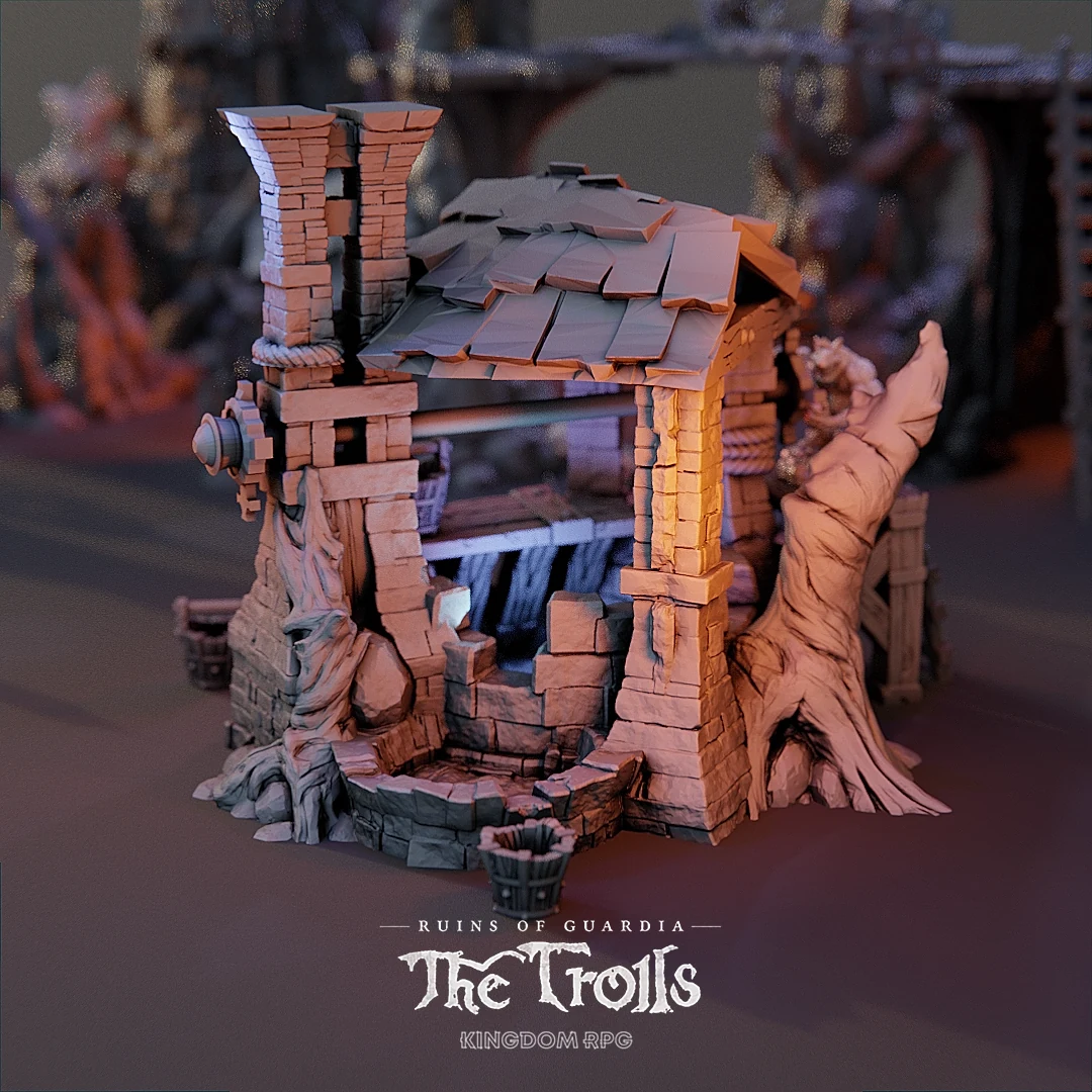 The Ruined Well — original The Trolls product render