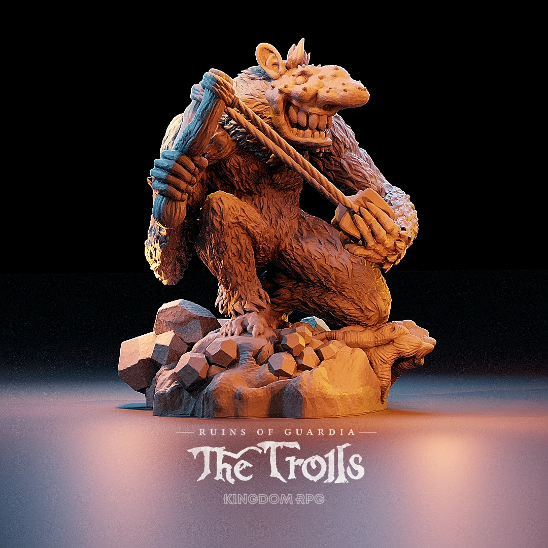 Wo’Lal the Trickster — original The Trolls product render