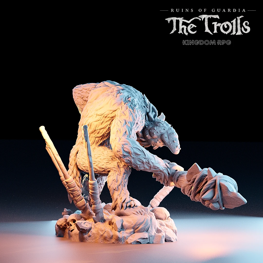 Zebajin the Nosy Troll Guard — original The Trolls product render